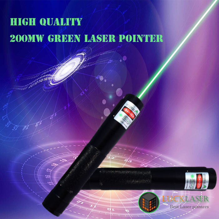 High Quality 200mw green laser pointer Strong bright laser beam - Click Image to Close